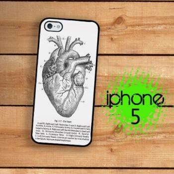 IPhone 5 Case - Medical Chart Anatomical Heart Vintage Medical 
