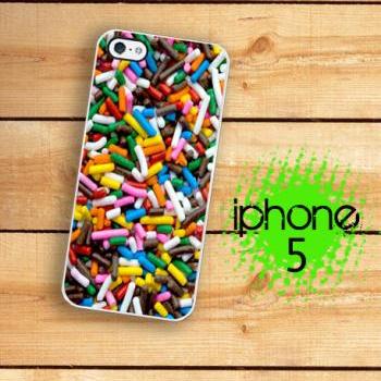 IPhone 5 Case - Rainbow Candy Sprinkles Ice cream Sprinkles case